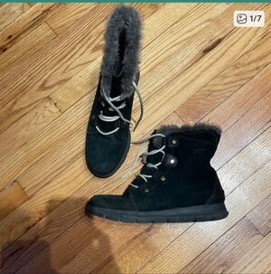 ✈️Explorer Joan Leather Waterproof Insulated Faux Fur suede Lace Snow outdoor